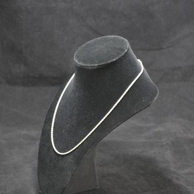 925 Sterling Twist Chain with Extender 19" 7.6g