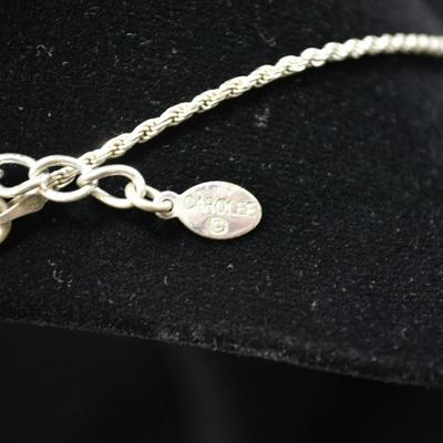 925 Sterling Twist Chain with Extender 19" 7.6g