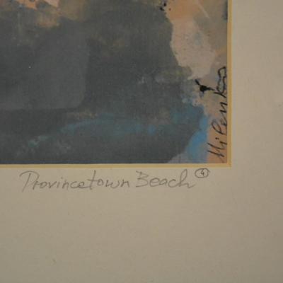 Framed & Matted Art Print of Provincetown Beach Signed 18/200