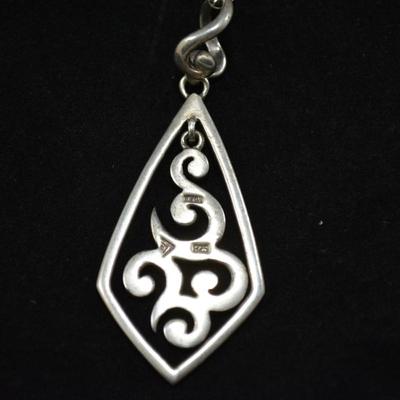 925 Sterling Chain with 925 Pendant 30