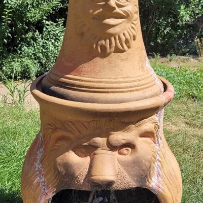 Lion Chiminea