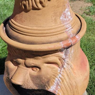 Lion Chiminea