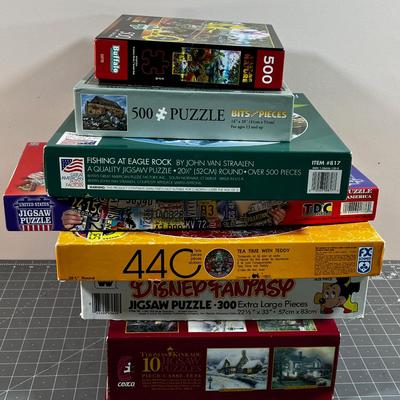 Large Lot of PUZZLES (7) 