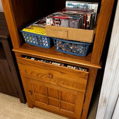 Extra Large Oak Entertainment Center. 