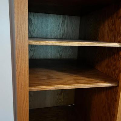 Extra Large Oak Entertainment Center. 