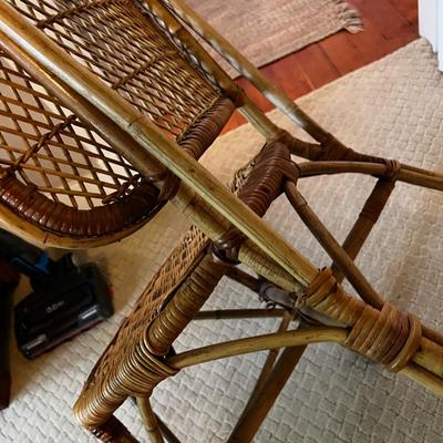 1 Wicker Side Chair, Vintage 