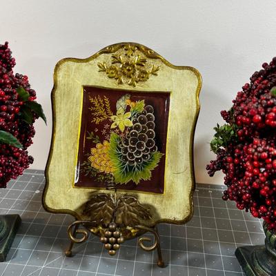 Topiaries and Decorative Plaque