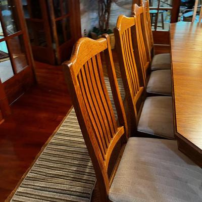 Richardson Brothers, Oak Table 10 Chairs, VINTAGE Arts & Crafts