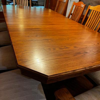 Richardson Brothers, Oak Table 10 Chairs, VINTAGE Arts & Crafts