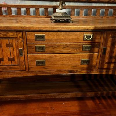 Buffet:  Oak, Mission Style
