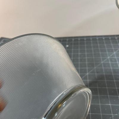 2 Modern Ribbed Serving Bowls 