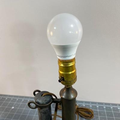 Brass Candlestick Telephone Lamp