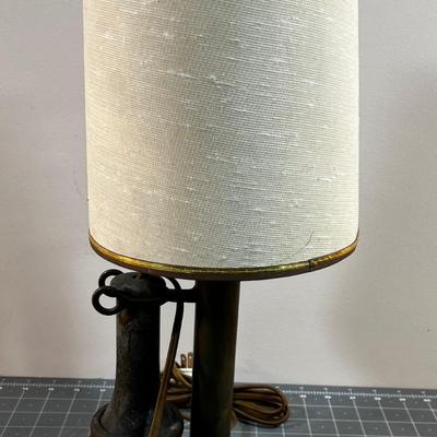Brass Candlestick Telephone Lamp