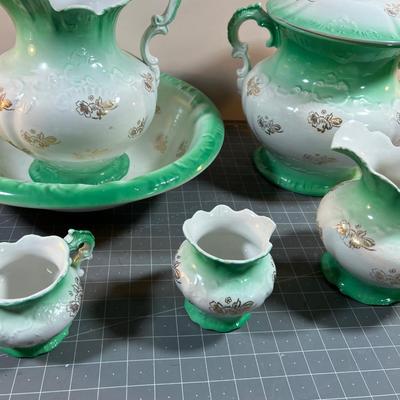 Homer Laughlin ANTIQUE Wash Basin & Pitcher Set