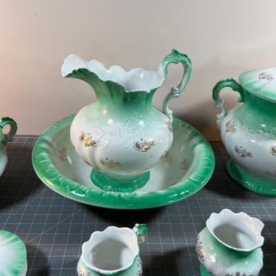 Homer Laughlin ANTIQUE Wash Basin & Pitcher Set