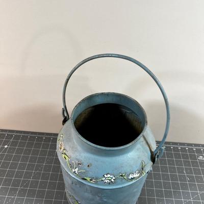 Antique Cream Can, Hand Painted 