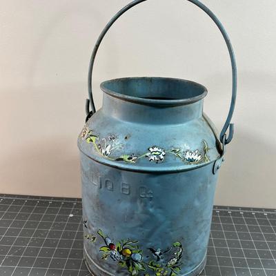 Antique Cream Can, Hand Painted 