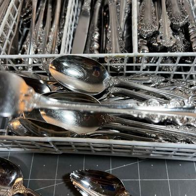 Onida Stainless Service for 8 plus Grapefruit & Serving Pieces. 