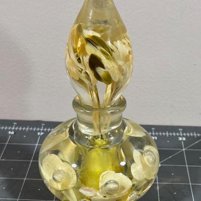 Hand Blown Glass Perfume Bottle 