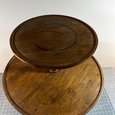 2 Tier Mahogany Table 