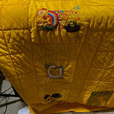 Quilt YELLOW Hand Crafted 