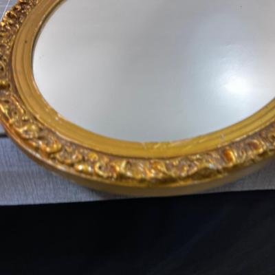 Oval Gold Mirror 