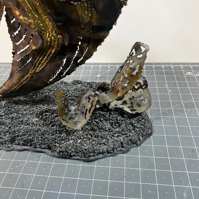 Bronze Angel Fish Sculpture