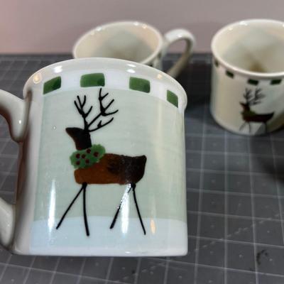 Hartstone Reindeer Mugs (4) 