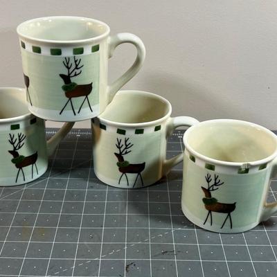Hartstone Reindeer Mugs (4) 