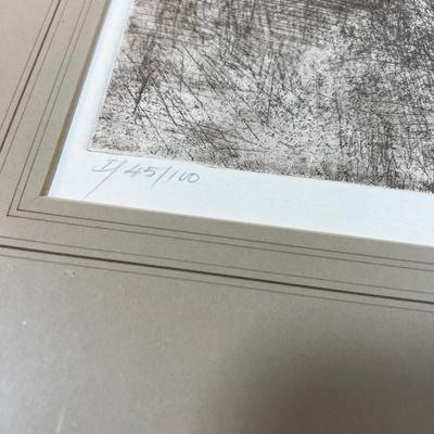 Signed Litho Graph, Titled NEW BLOOM Framed 
