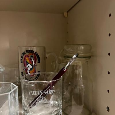 3 SHELVES of Bar Glass MIXED LOT