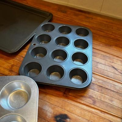 Lot of Muffin Tins and a Cookie Sheet