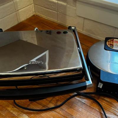 Krups Panini And Cuisinart Waffle Maker 