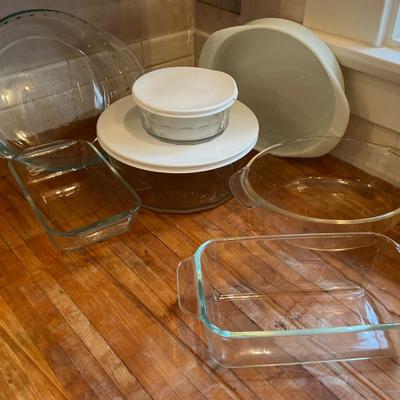 All Pyrex or Glass Baking, oven and Refrigerator Dishes 