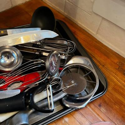Cookie Sheet full of utensils for the KITCHEN