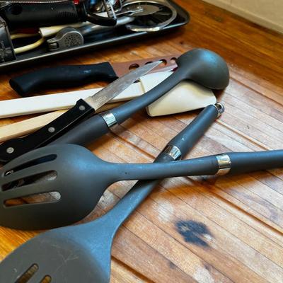 Cookie Sheet full of utensils for the KITCHEN