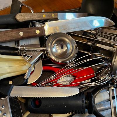 Cookie Sheet full of utensils for the KITCHEN