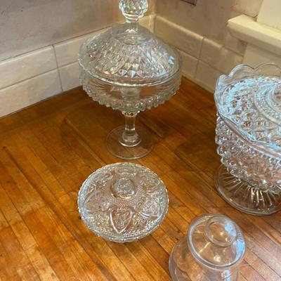 Lovely Covered Glass Items (4) 