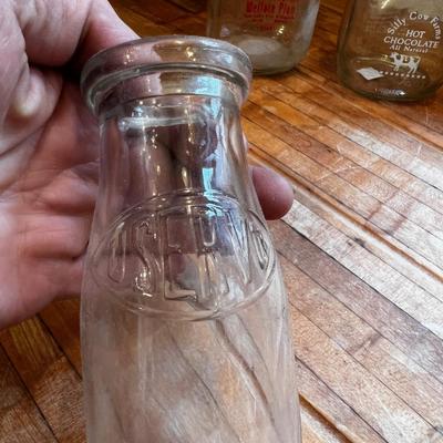Vintage Milk Bottle Including a Deseret Welfare Plan Milk Bottle (RARE) 