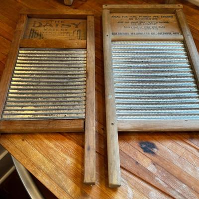 3 Antique Wash Boards 
