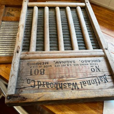 3 Antique Wash Boards 