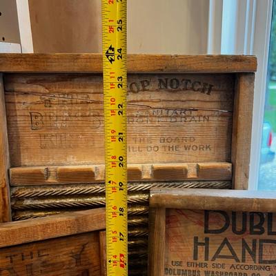 3 Antique Wash Boards 