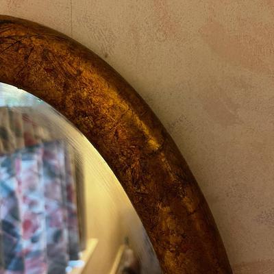 Gold Framed Oval Mirror 