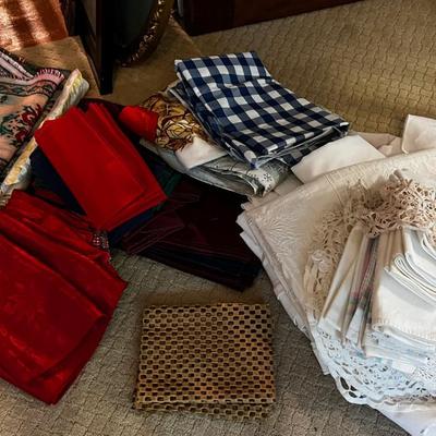Big Pile of Table Linen