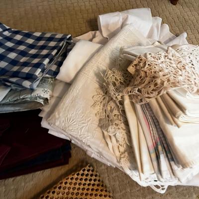 Big Pile of Table Linen
