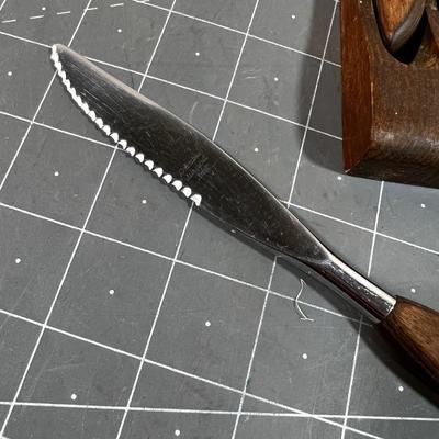 Teak Handled Steak Knives