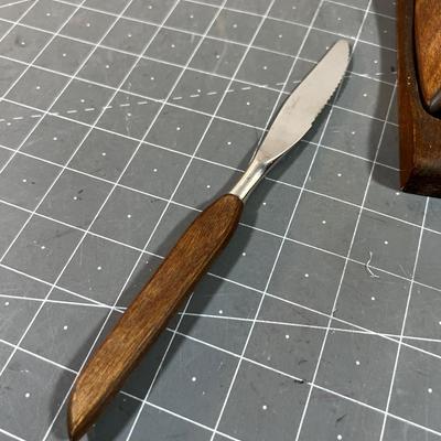 Teak Handled Steak Knives
