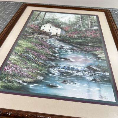 Sherry Masters, Old Mill Print, Framed