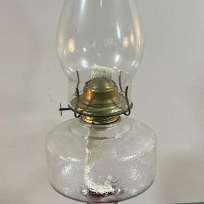 Red Kerosene Lamp VINTAGE