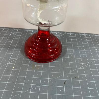Red Kerosene Lamp VINTAGE